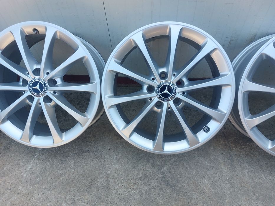 Set jante din aluminiu originale r17 / Mercedes Vw Audi Skoda Seat / 5x112 / cu senzori de presiune
