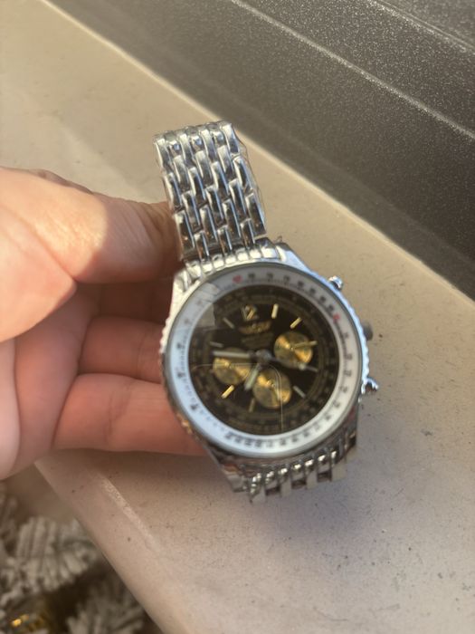 Мъжки часовник – Navitimer стил, метална верижка