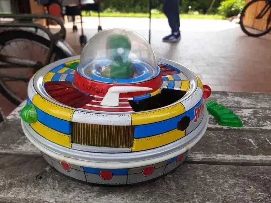 Jucarie din tabla Space- Boat anii 60