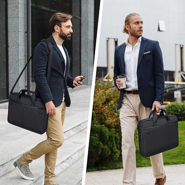 Разширяема чанта за лаптоп RAINYEAR, подходяща за 15,6-инчов лаптоп