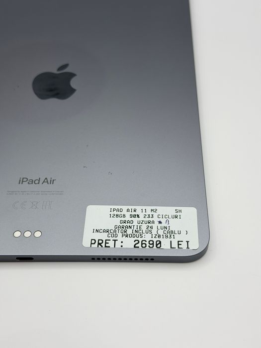 Ipad Air M2 128GB 2024 90% Garantie Rate BuyBack - iphonezone.ro