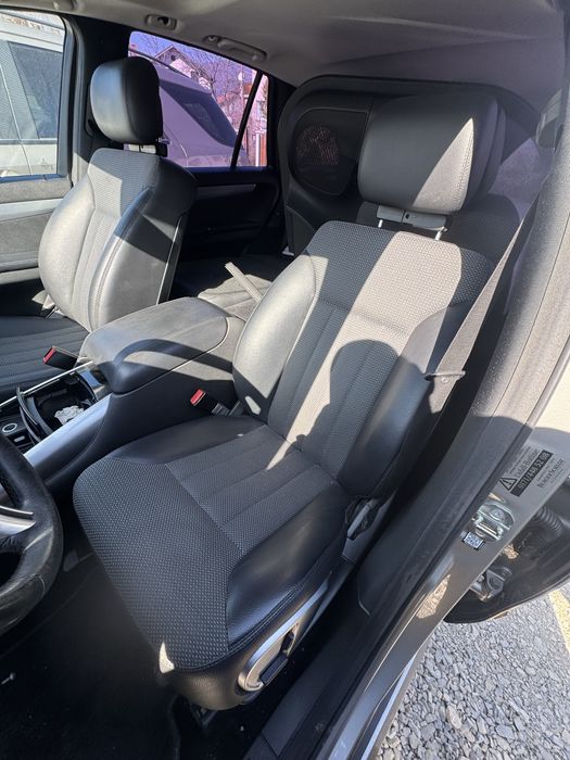 Черен салон кожа с плат за Mercedes R class W251