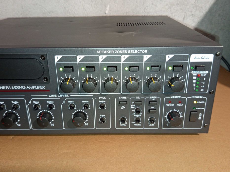 100V yсилвател Monacor PA-6240 за заведение, хотел