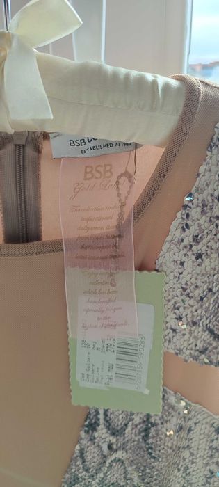 Rochie BSB cu paiete aurii superba