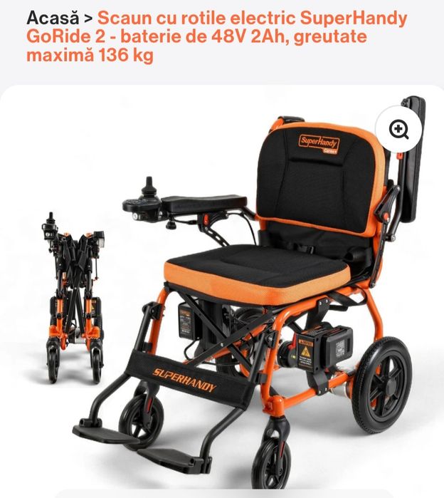 Scaun cu rotile  electric  Super Handy  Go Ride2