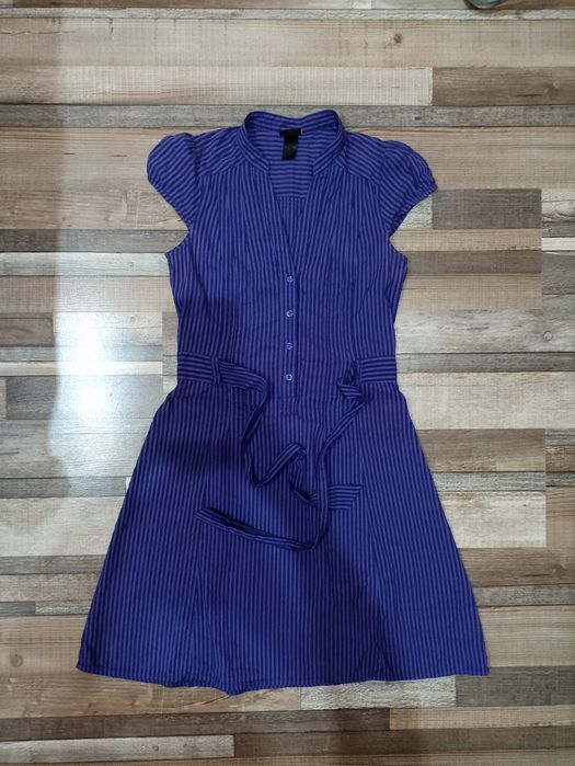 Rochie de vara violet cu dungi H&M