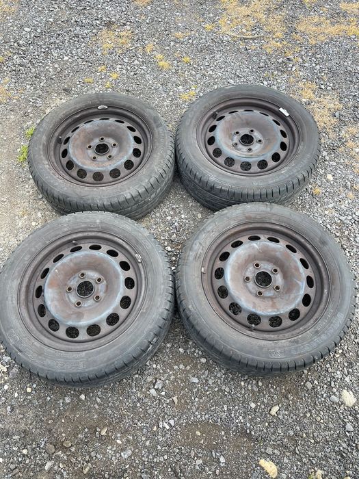 Jante tabla 5x112 vw audi skoda seat cu anvelope de vara 205 55 16