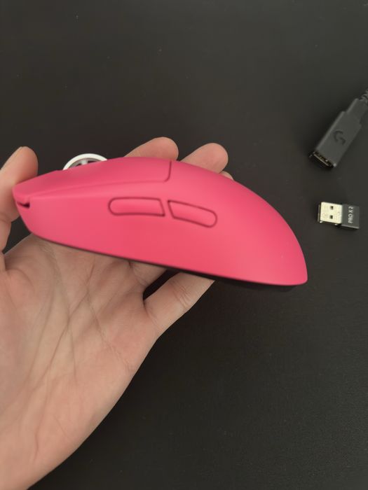 Mouse gaming Logitech G PRO X Superlight 2 Magenta - Impecabil + Cutie Transport