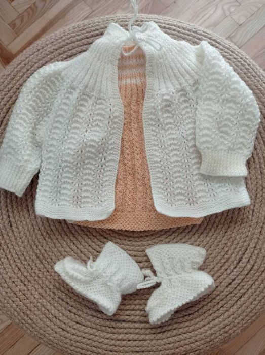 Ръчно плетени бебешки дрешки за момчета и момичета 0-9месеца