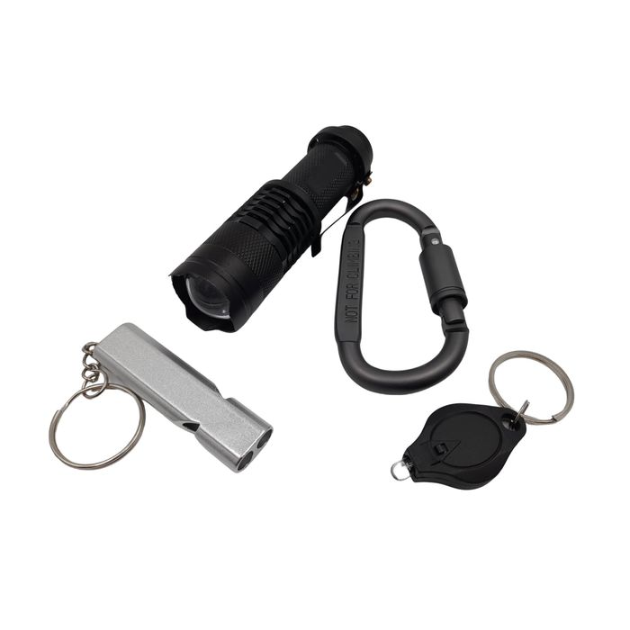 Kit supravietuire True Saviour, 13 elemente multifunctionale, negru