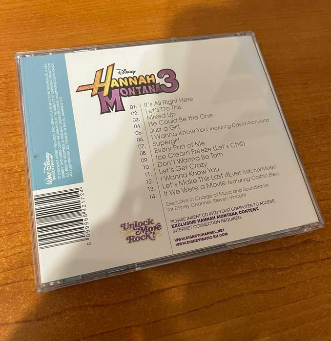 Нов CD диск Hannah Montana 3 Songs From The Hit TV Series