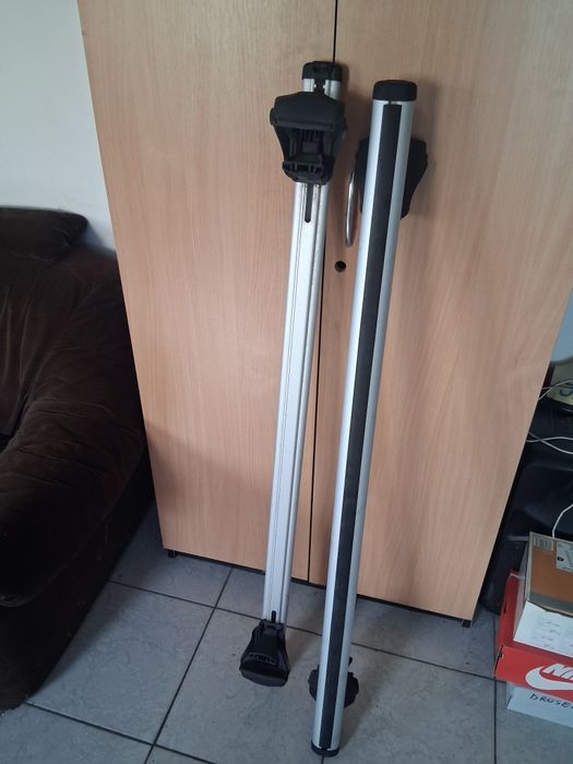 Set bare transversale portbagaj, 120 cm, Montare pe barele longitudinale