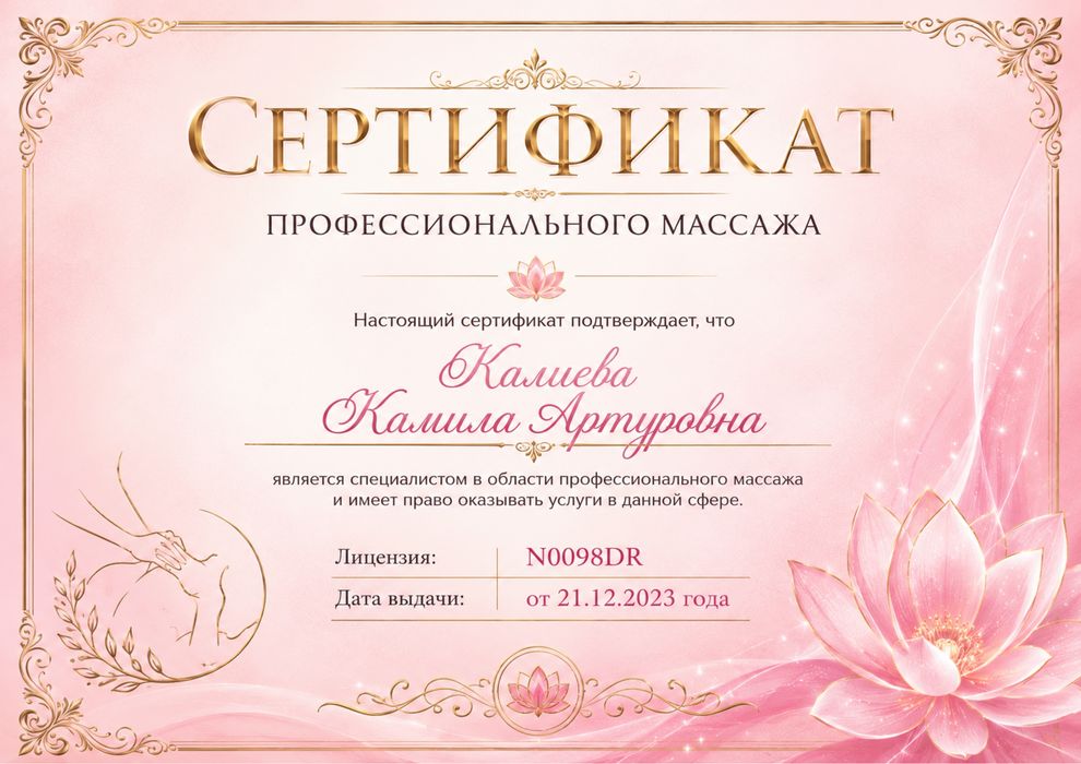 Массаж Астана инлив