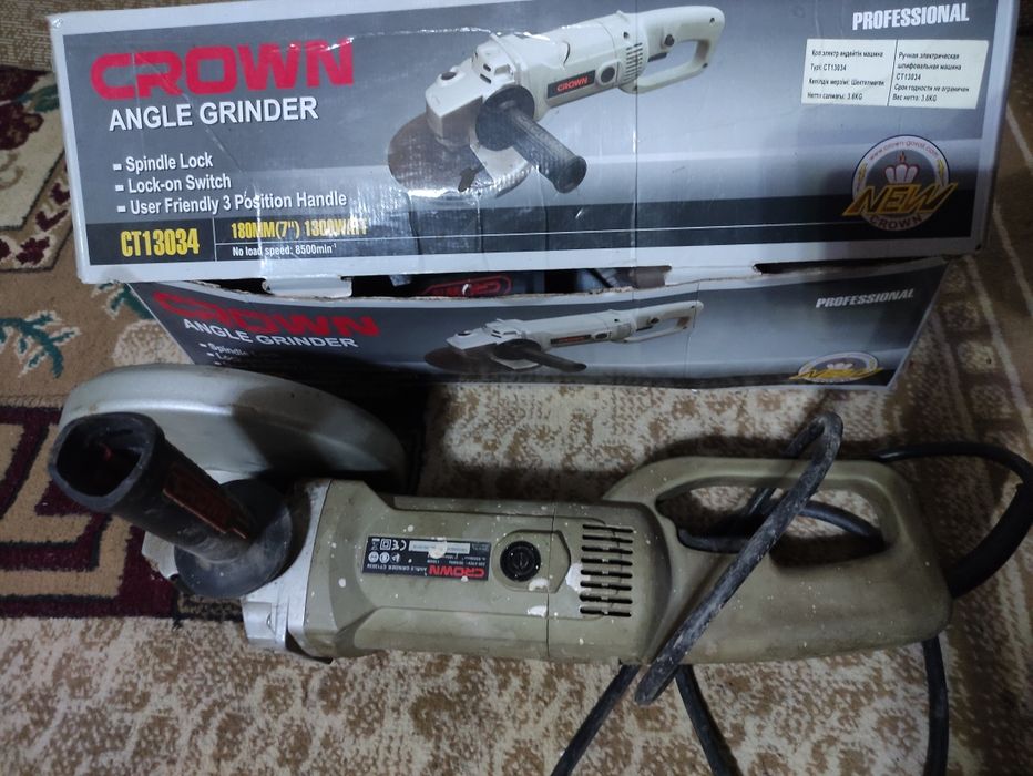 Шлифмашинка CROWN. Болгарка