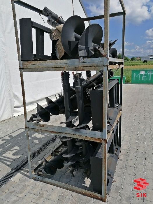 Burghiu spiral de pamant pt.utilaje tip BOBCAT