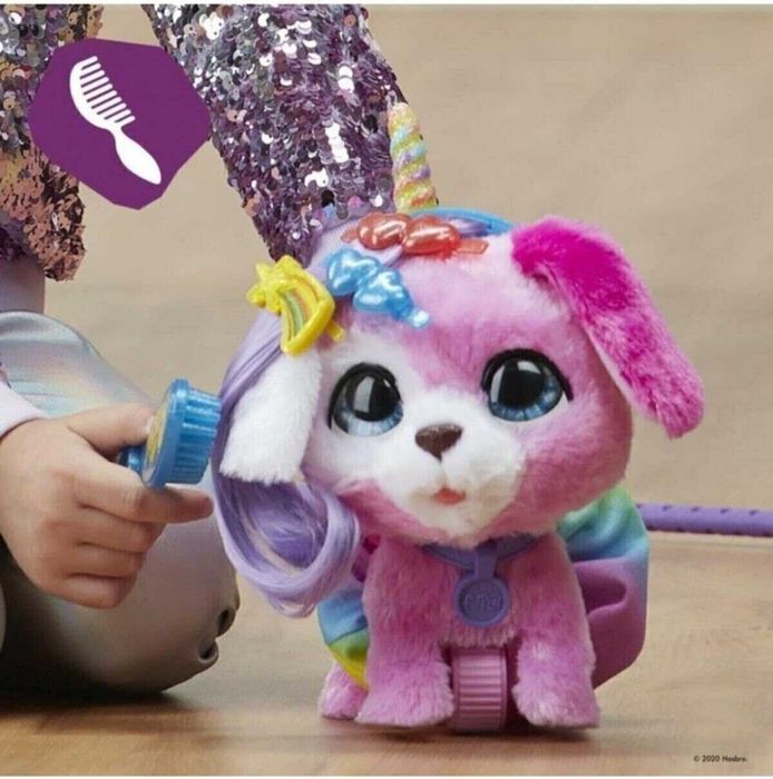 Интерактивно музикално куче Rockalots HASBRO FurReal ходещо с каишка