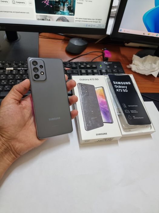 Samsung A73 5G 8/128gb ideal ochilmagan usta kurmagan aybi yuq tozza