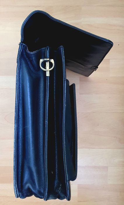 Geantă Servietă Laptop 15 inch piele Negru