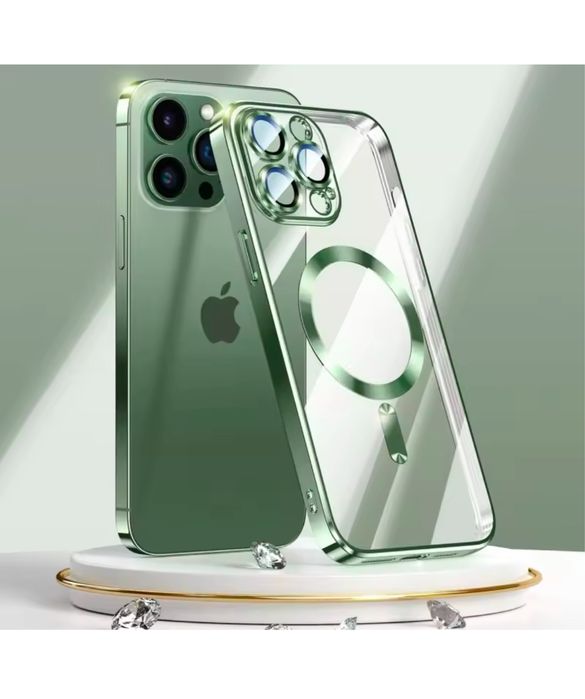 Iphone 11/12/13 PRO MAX Husa Silicon 0,3 Incarcare Magnetica Style Cas