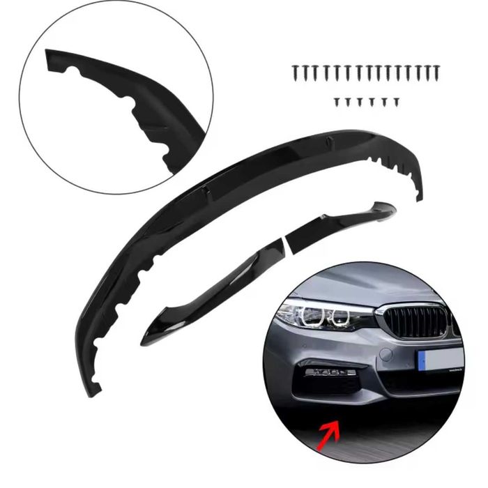 Prelungire Bara Fata Negru Lucios BMW Seria 5 G30 G31 (2017-2019) M