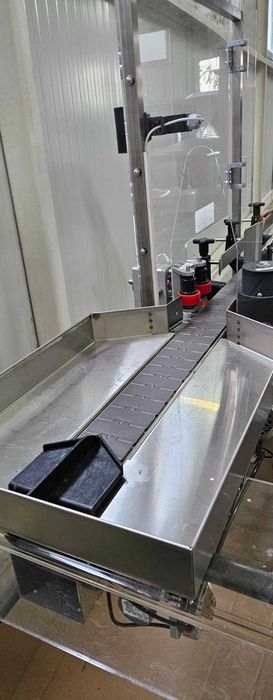 Автоматична линия за развасоване на пчелен мед в буркани
