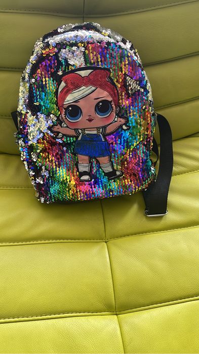 Рюкзачек для принцессы в пайетках