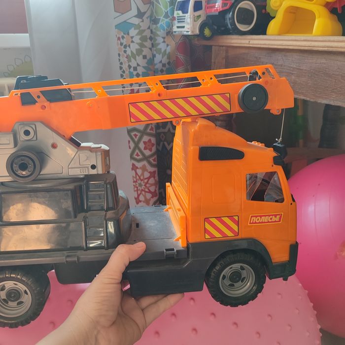 Машинки детские кран, экскаватор