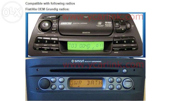 Yatour Smart,Lancia Lybra,Fiat Bravo/Brava 8-pins Grundig Radio
