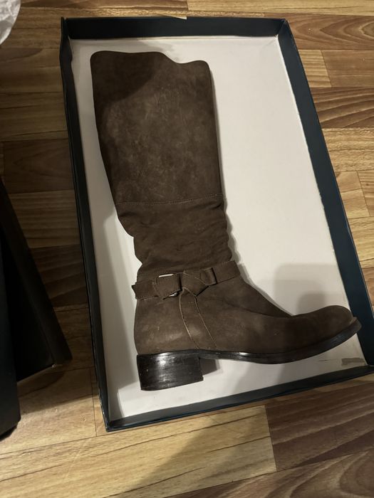 Сапоги демисезон, замшевые