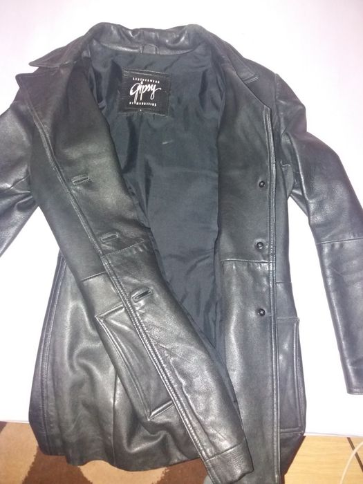 Geaca piele tip sacou