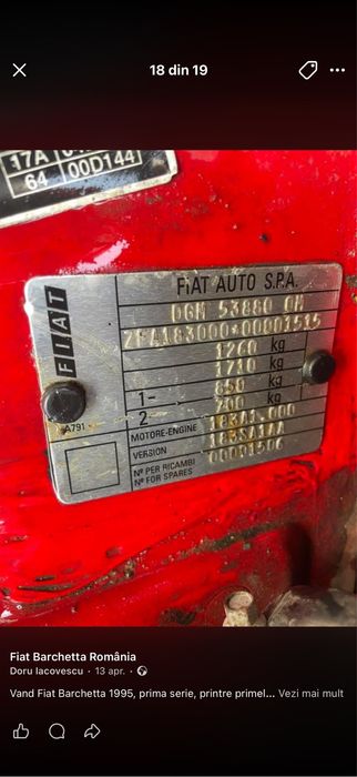 Vand fiat barchetta