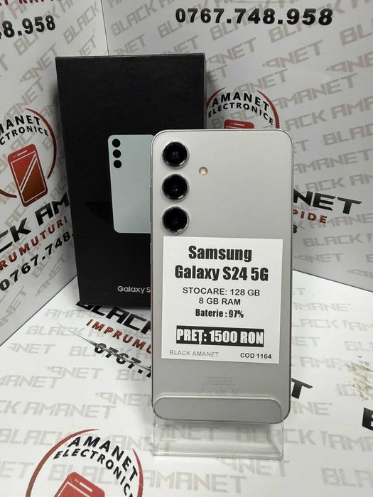 BLACK AMANET P2 • Samsung GALAXY S24 5G 128GB stocare 8GB RAM