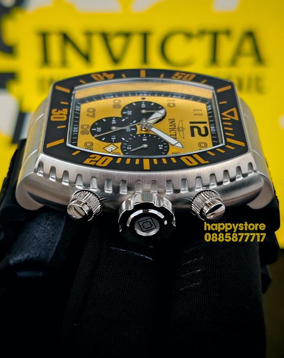 INVICTA Gridlock Yellow 50 mm, Инвикта нов ръчен часовник