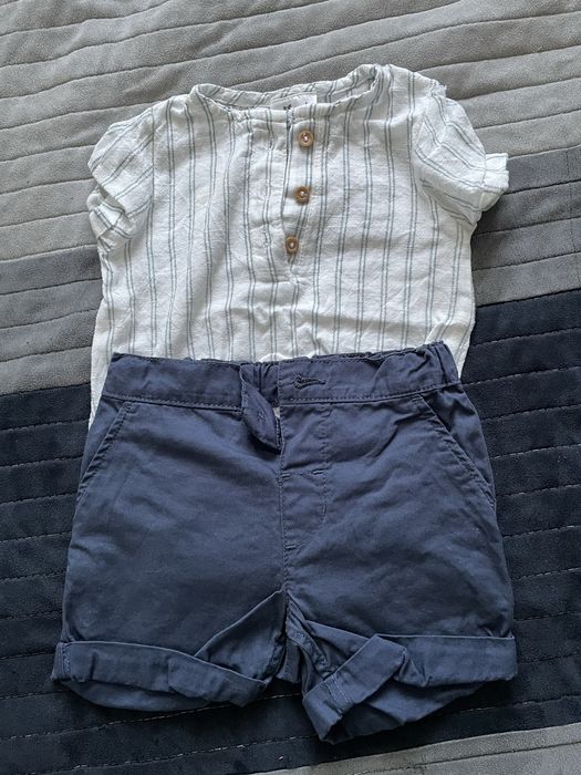 Lot 6 haine ocazie bebe 4-9 luni (camasi, pantaloni HM)