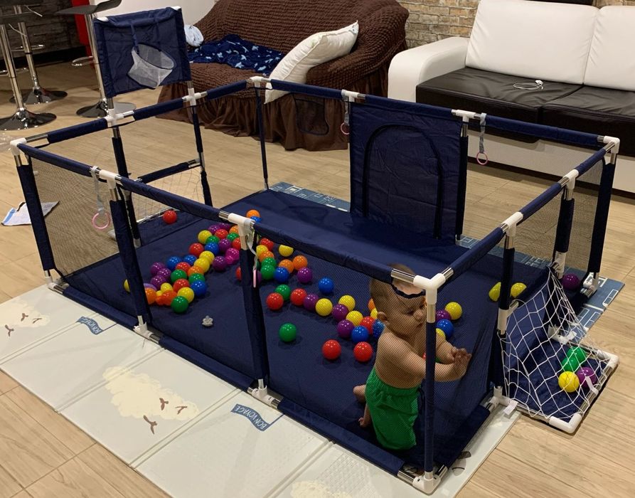 Кошара за игра/включва баскетболен кош и футболна врата 235х129х66см