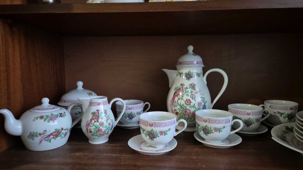 Нов порцеланов сервиз за кафе или чай от ГДР