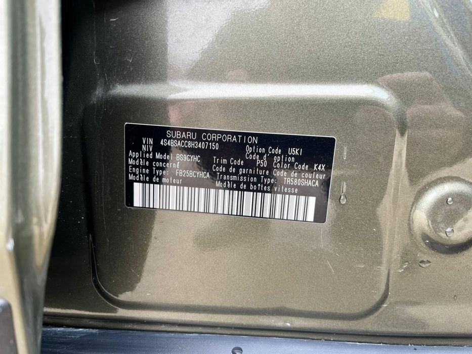 Субару аутбэк 2017 год