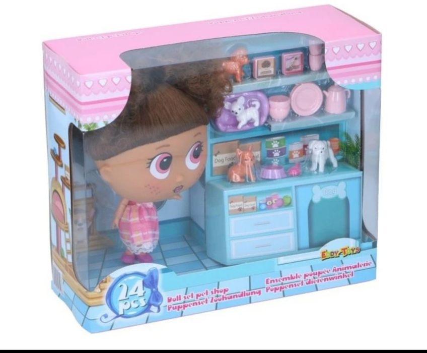 Детска  кукла с аксесоари - учител, доктор и зоо магазин EDDY TOYS