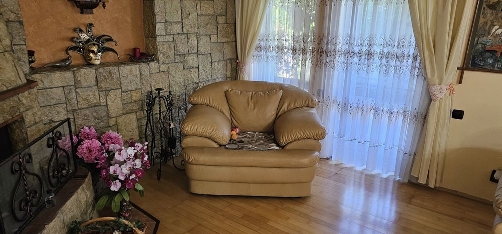 Canapea extensibila, cu 2 fotolii