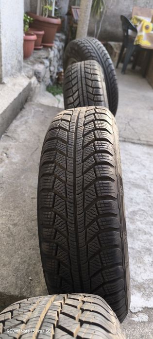 Продавам Зимни Гуми 165 70 R14+ Метални Джанти Карани Са 1-Месец