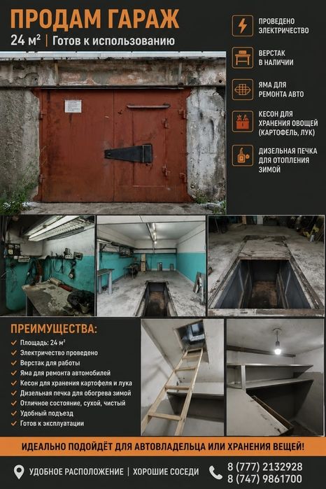 Продается  гараж