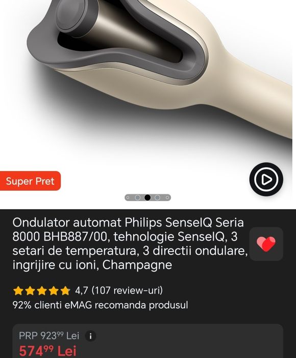 Ondulator automat Philips SenseIQ