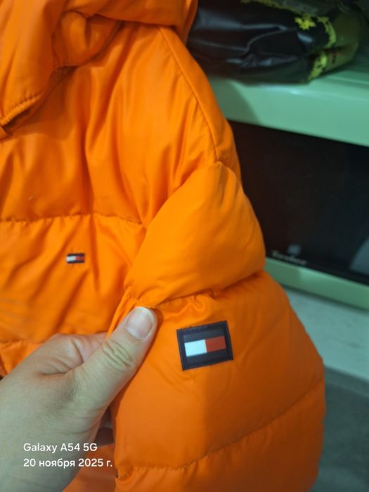 Пуховик tommy hilfiger детский 128