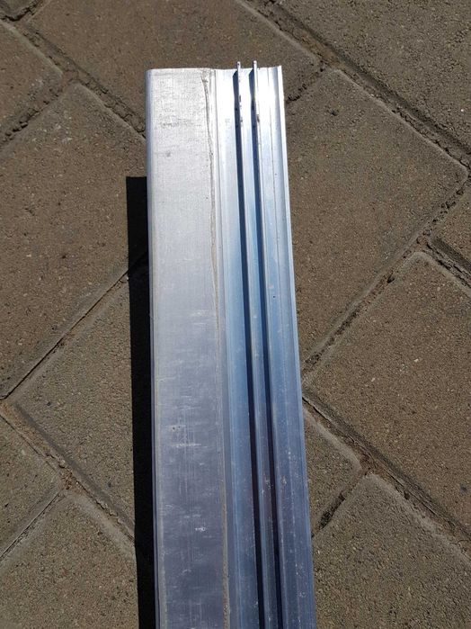 Profil aluminiu pentru podea, 4,5cmx2,72m gri/argintiu mat