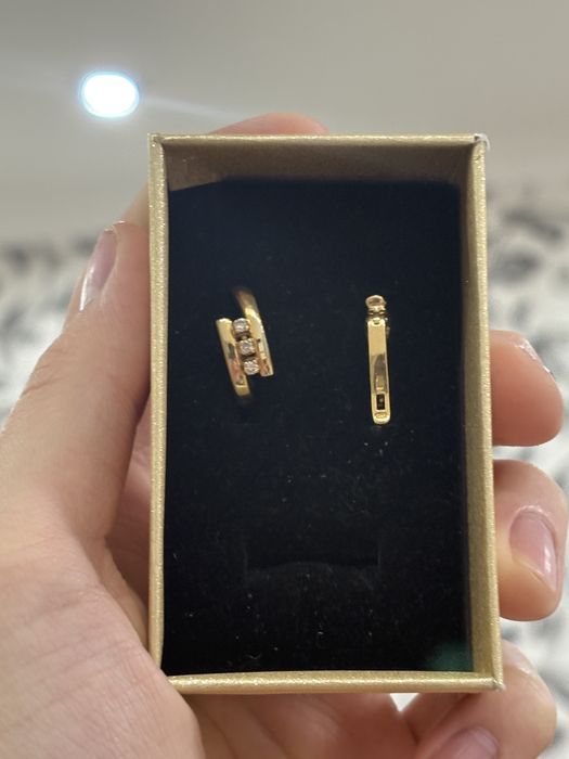 Сережки золотые