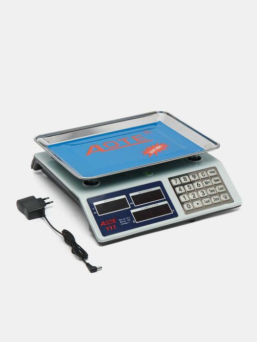 Электронные весы торговые AOTE 777 для магазина, настольные, до 40 кг