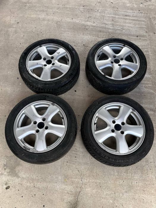 Set 4 roți Peugeot 16” 6.5J + anvelope Tigar 195/55 R16 | DOT 2019