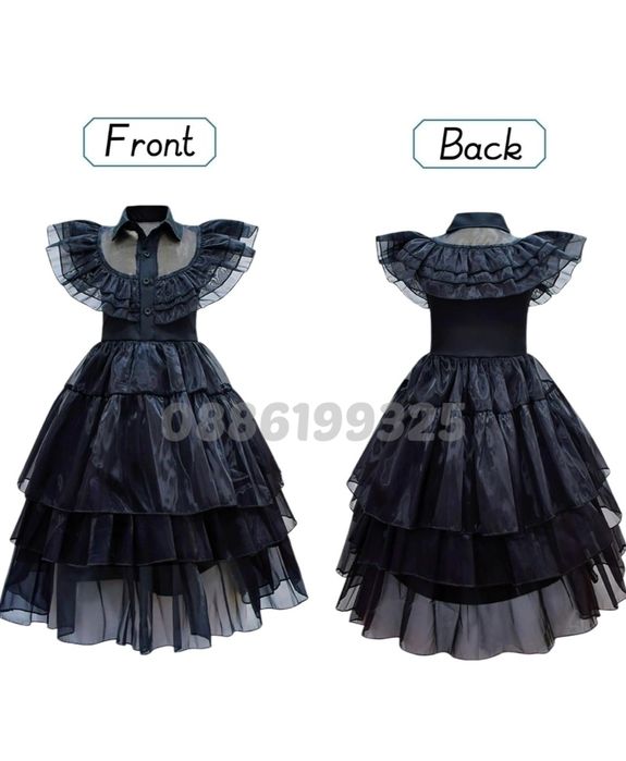 Детска рокля на Уенздей Wednesday Adams The Adams Family Семейство Ада