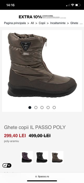 Cizmulite fetite Il Passo nr 27