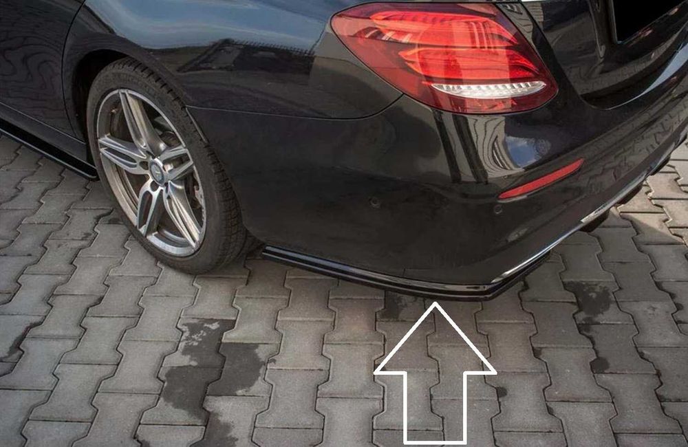 Добавки за задна броня за Mercedes E Class W213 за AMG броня Черен Пиано Лак!